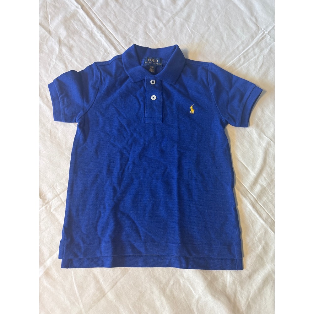 Polo Ralph Lauren Polo Shirt Kids 4/4T Blue  Short Sleeve Pony Logo